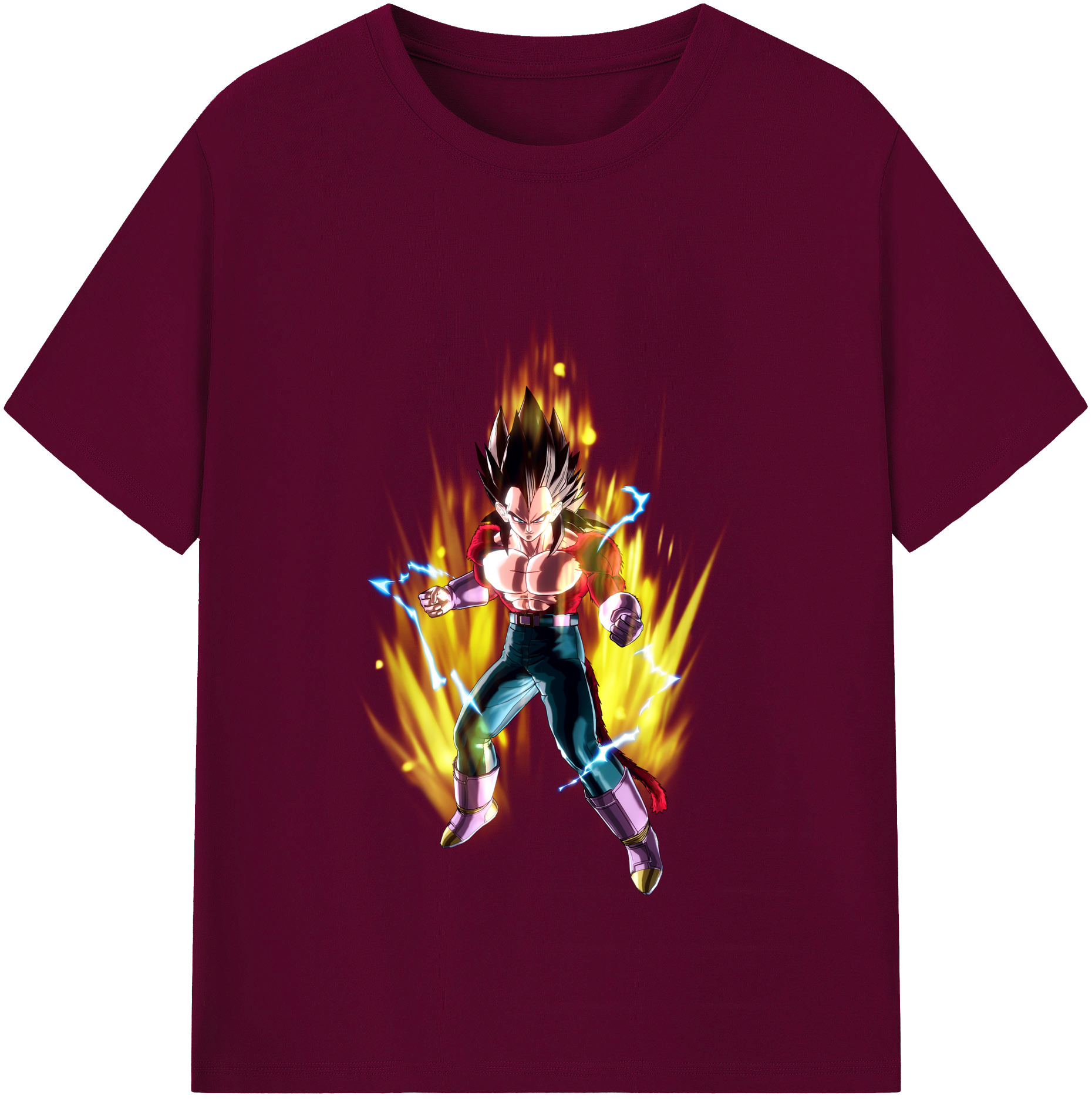 （画像用） ドラゴンボール ベジータ四世（Bejīta Yonsei）DRAGON BALL Vegeta IV レディースカジュアルプリントTシャツ（綿100％）